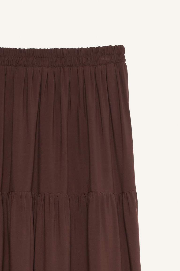 تنورة طويلة فيسكوز بقصة A