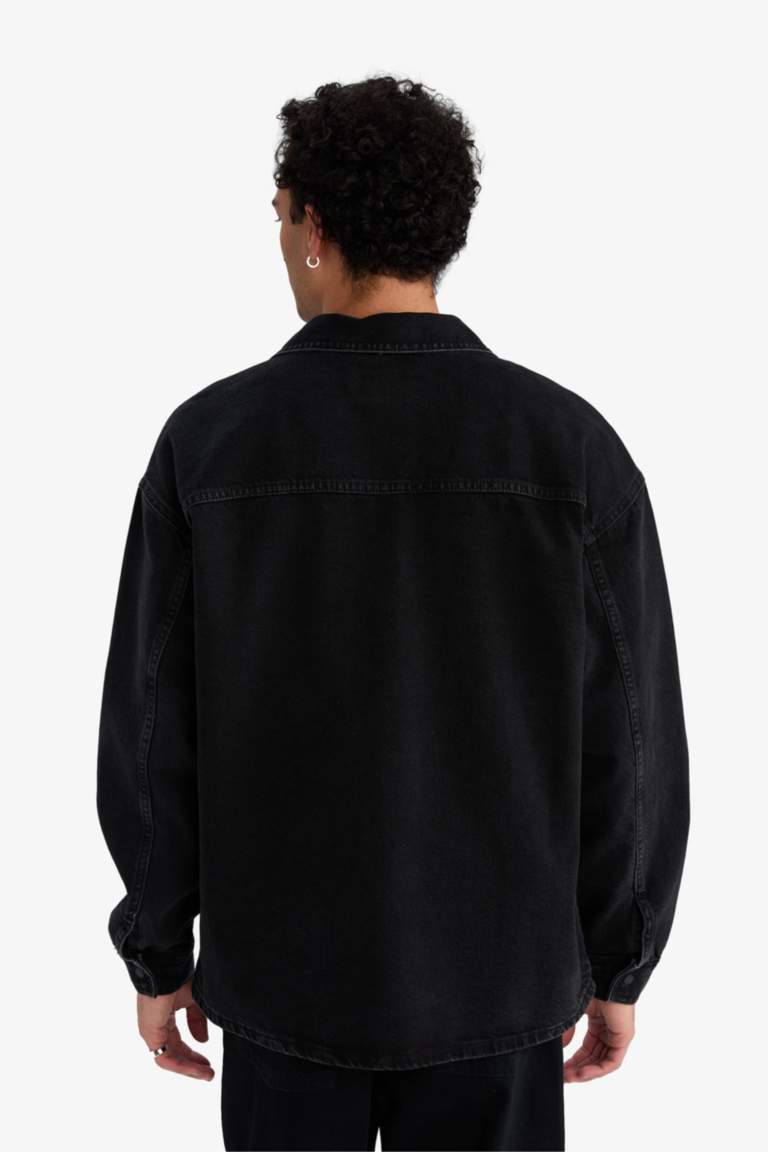 Regular Fit Long Sleeve Denim Shirt