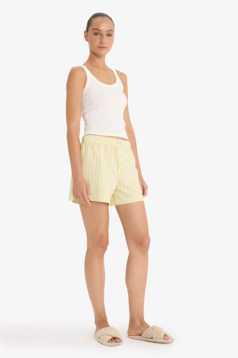 Fall in Love Regular Fit Woven Pajama Shorts