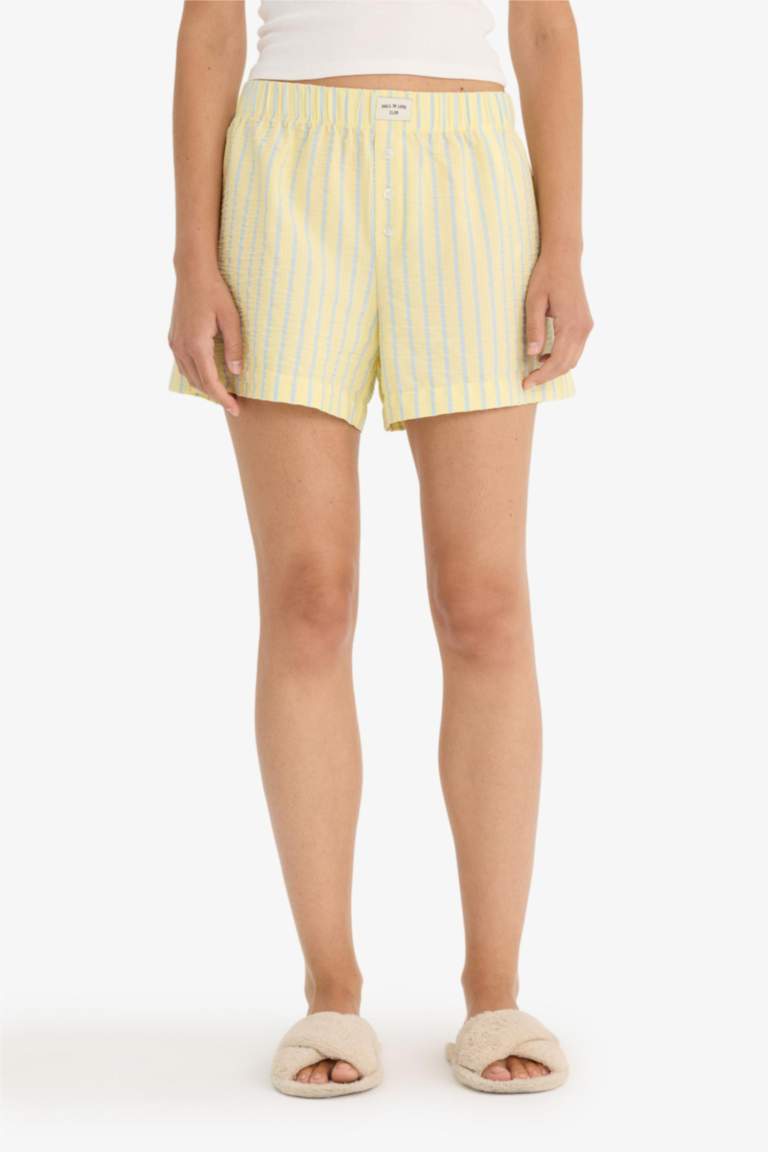 Fall in Love Regular Fit Woven Pajama Shorts