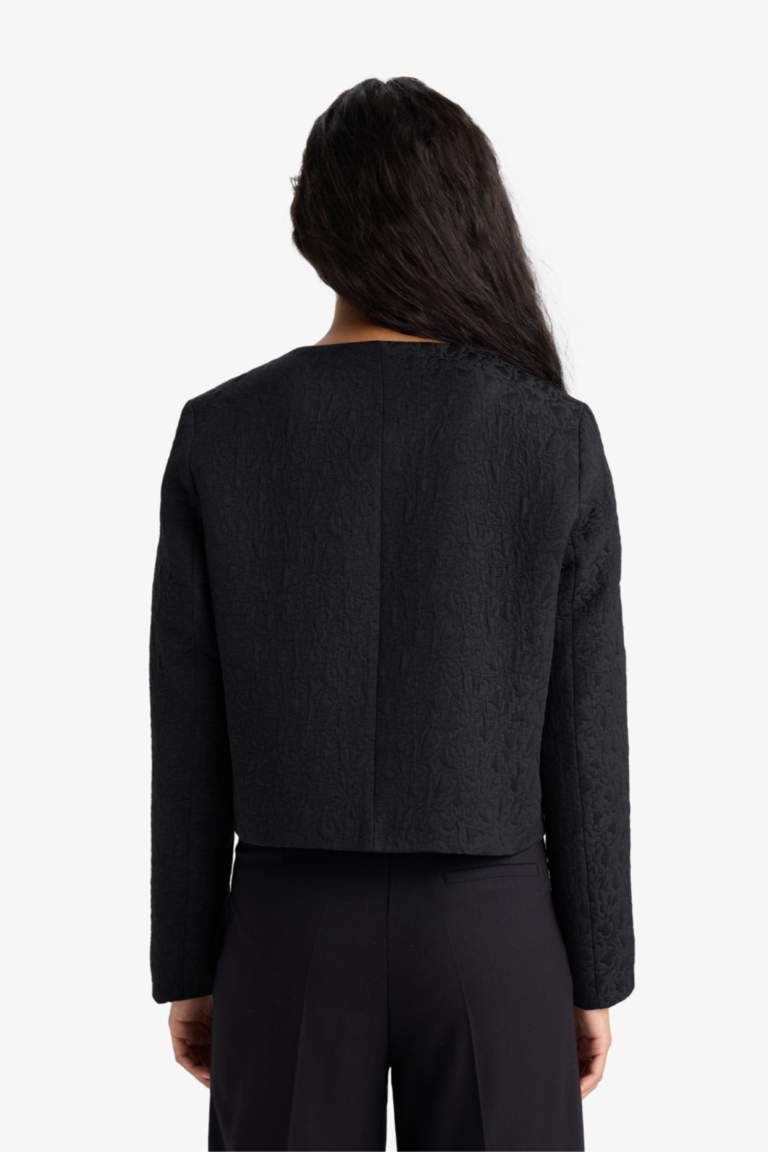 Regular Fit Kapitoneli Düğmeli Ceket