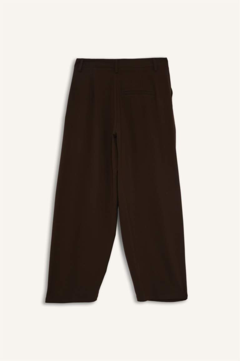Baggy Fit Fermuarlı Normal Bel Standart Boy Pantolon