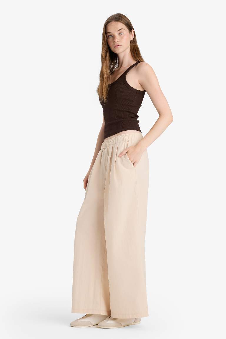 Wide Leg Double Pocket Trousers