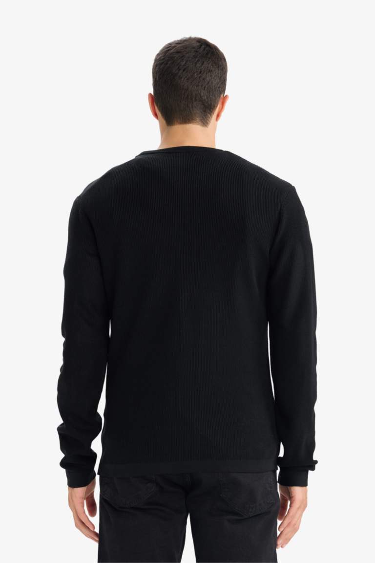 Bisiklet Yaka Triko Kazak