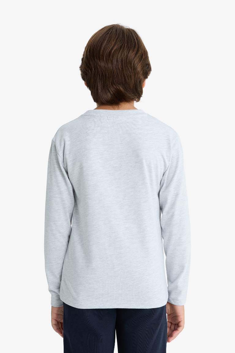 Boy Superman Crew Neck Long Sleeve T-Shirt