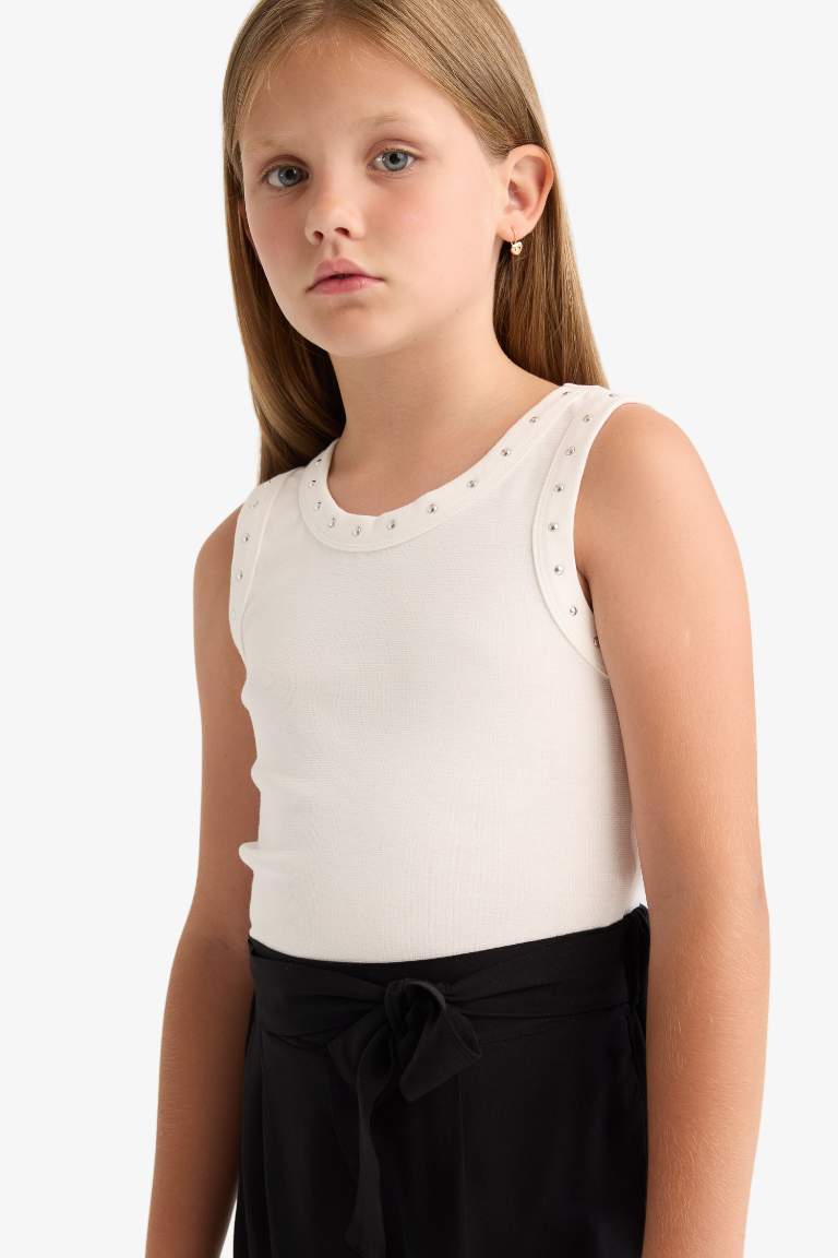 Girl Slim Fit Ribana Tank Top