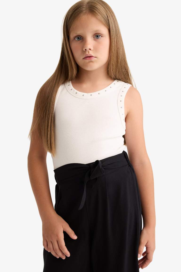 Girl Slim Fit Ribana Tank Top