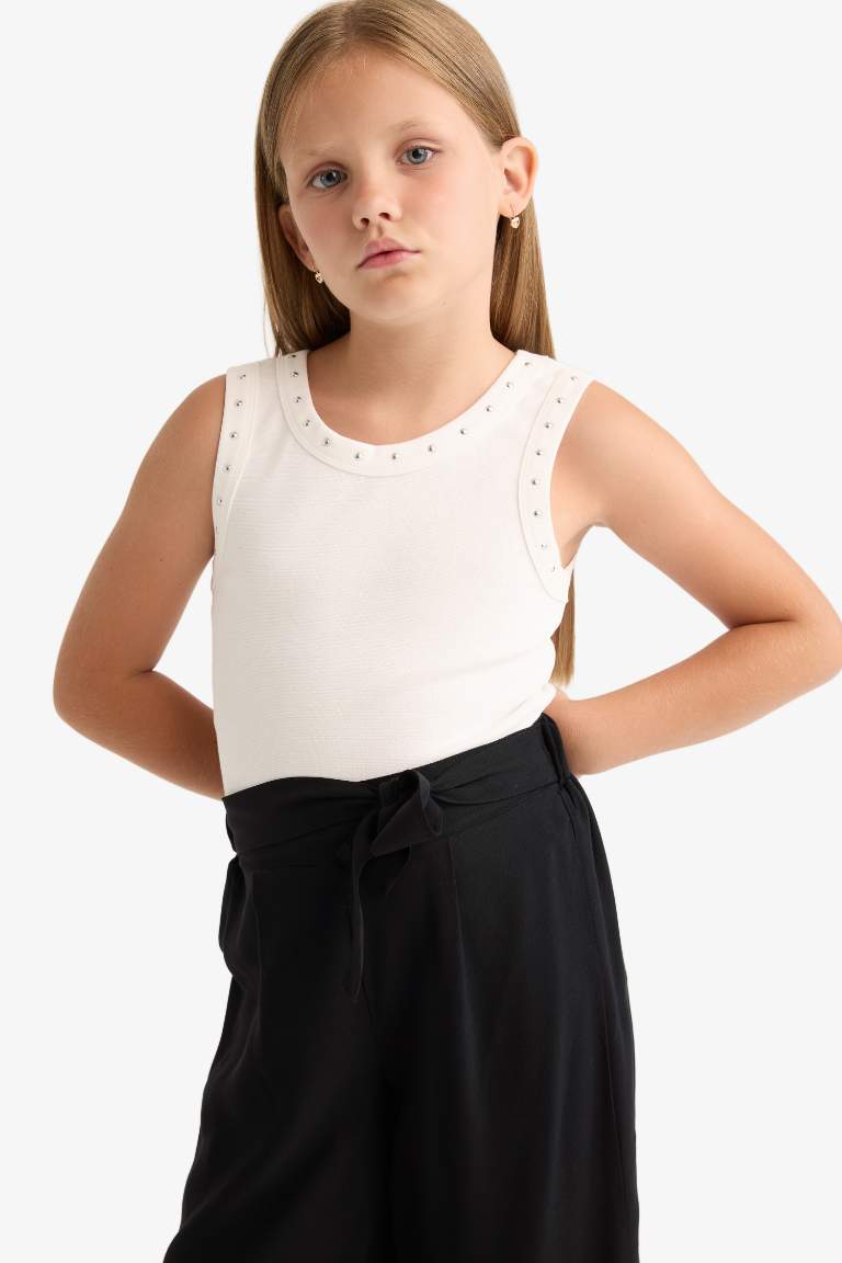 Girl Slim Fit Ribana Tank Top