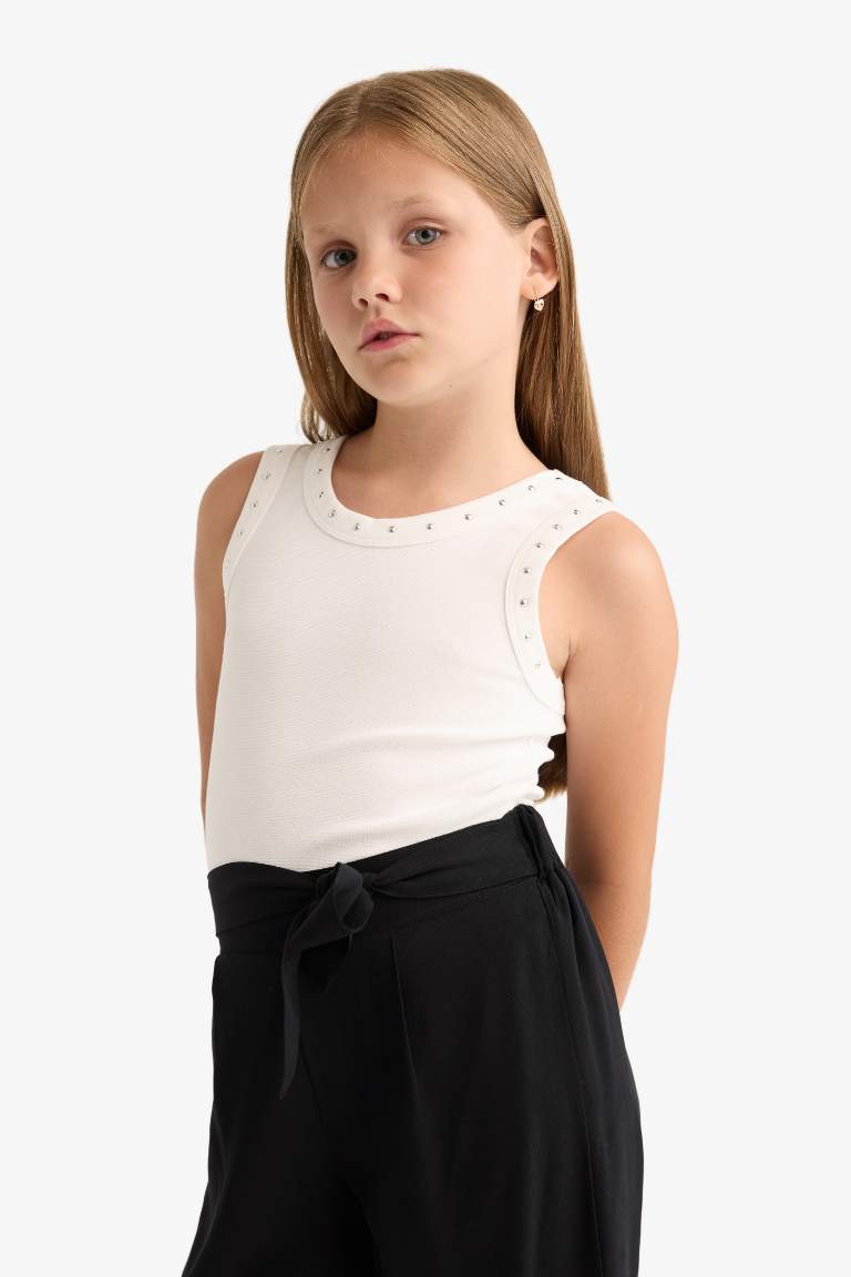 Girl Slim Fit Ribana Tank Top