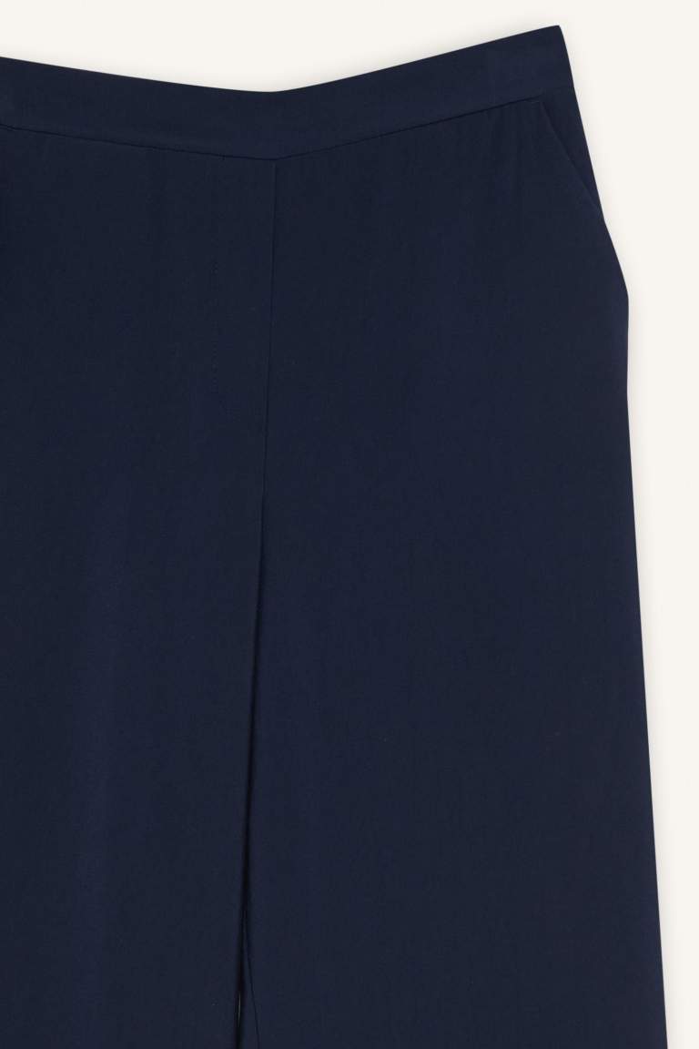 Regular Fit Beli Lastikli Modal Pantolon