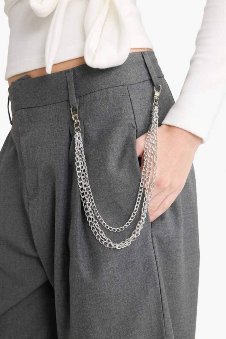 Baggy Fit Çift Cepli Normal Bel Standart Boy Pantolon