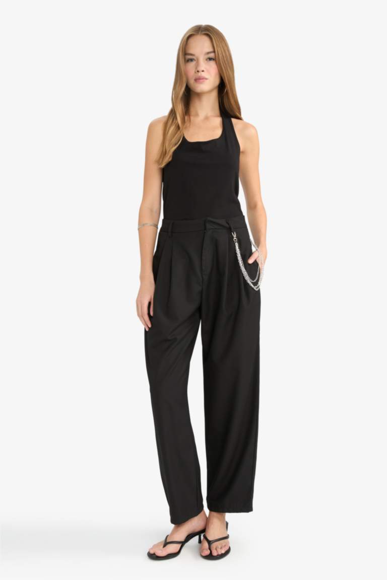 Брюки Baggy Fit с двумя карманами, стандартной длины, с нормальной посадкой