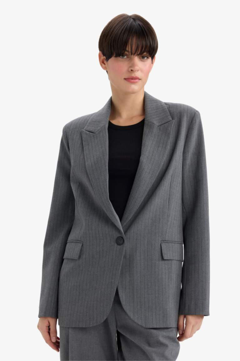 Regular Fit Jacket Collar Blazer