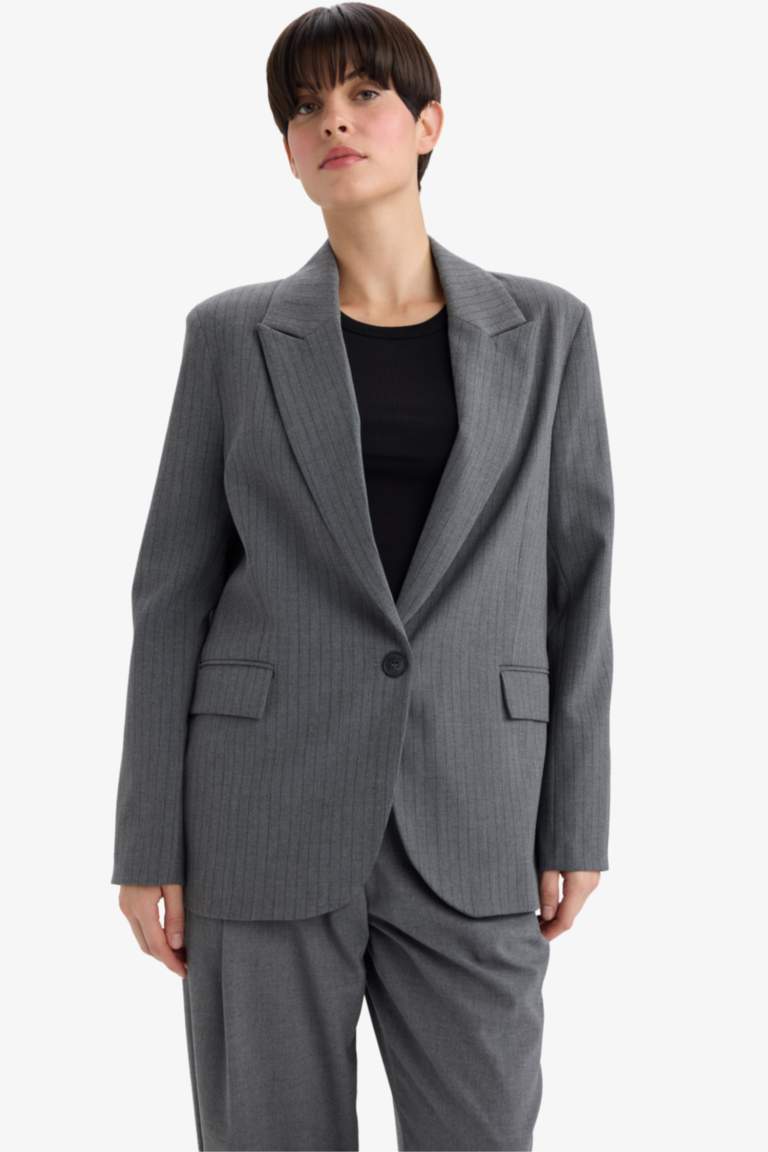 Regular Fit Jacket Collar Blazer