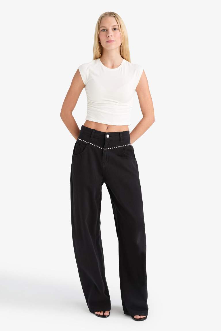 Coool Baggy Fit Normal Bel Gabardin Pantolon