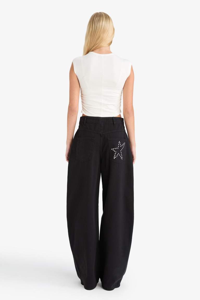 Coool Baggy Fit Normal Bel Gabardin Pantolon