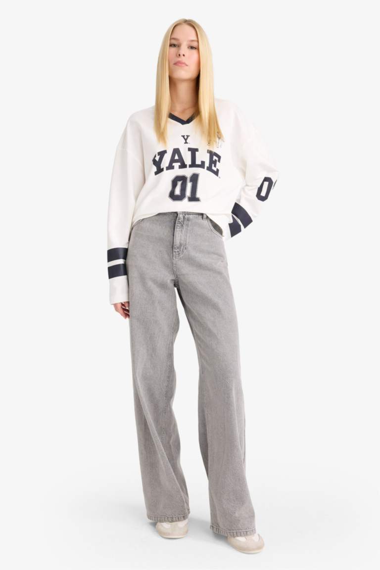 Yale University Regular Fit V-Neck T-Shirt