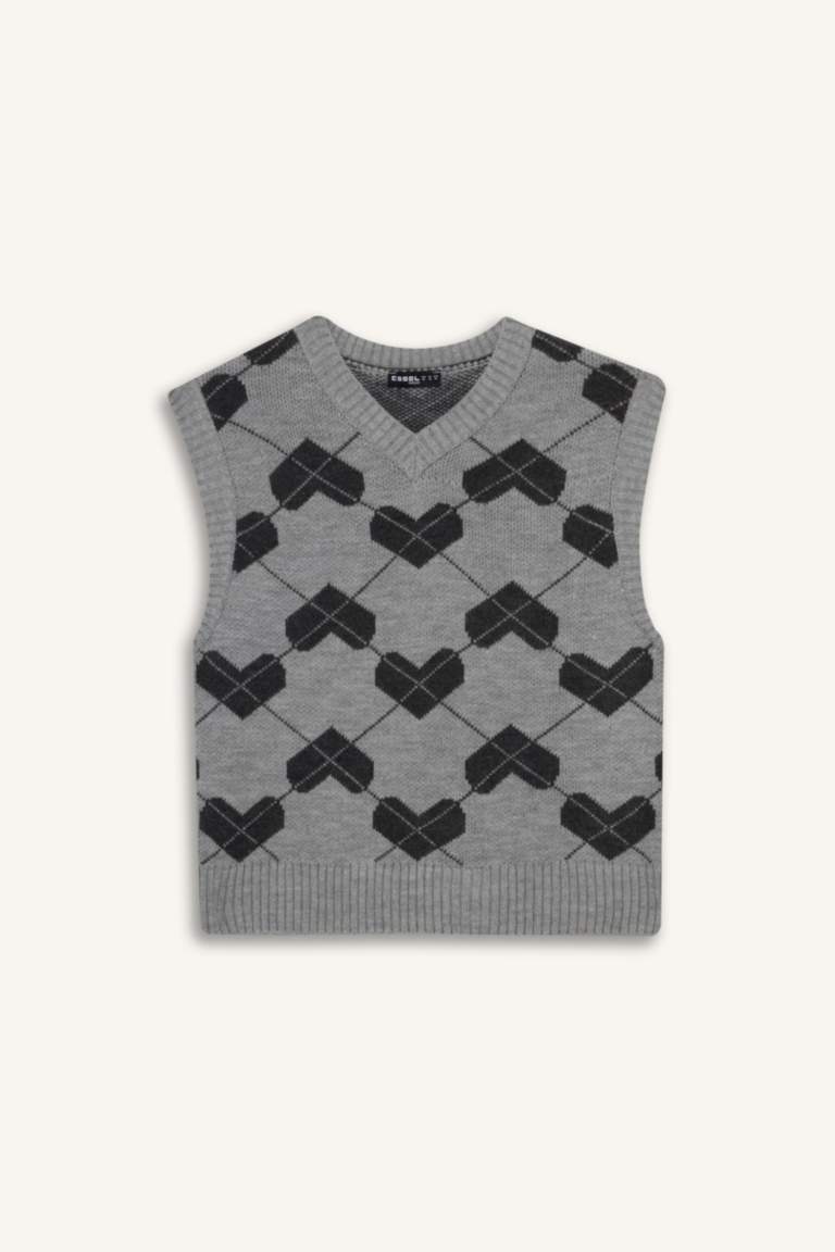 Coool қалыпты пішім v жаға Жилет