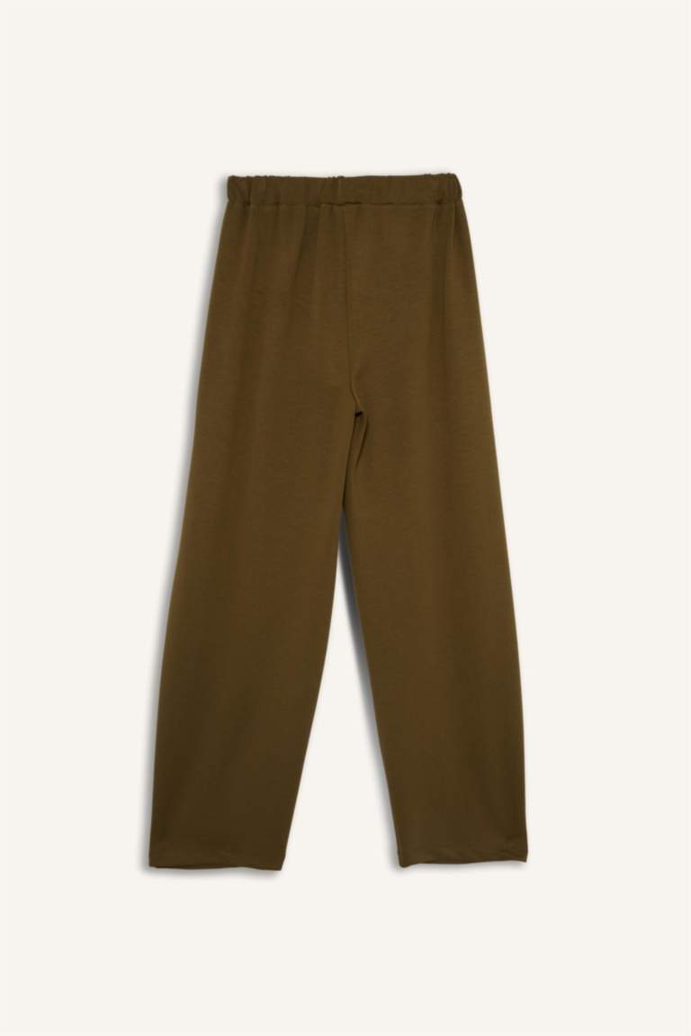 Barrel Fit Straight Leg Trousers