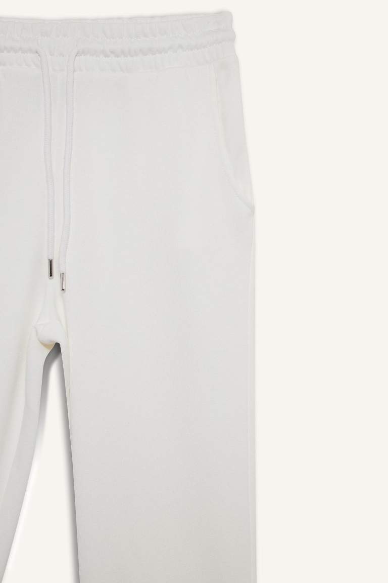 Basic Tie Waist Thick Jogger Sweatpants