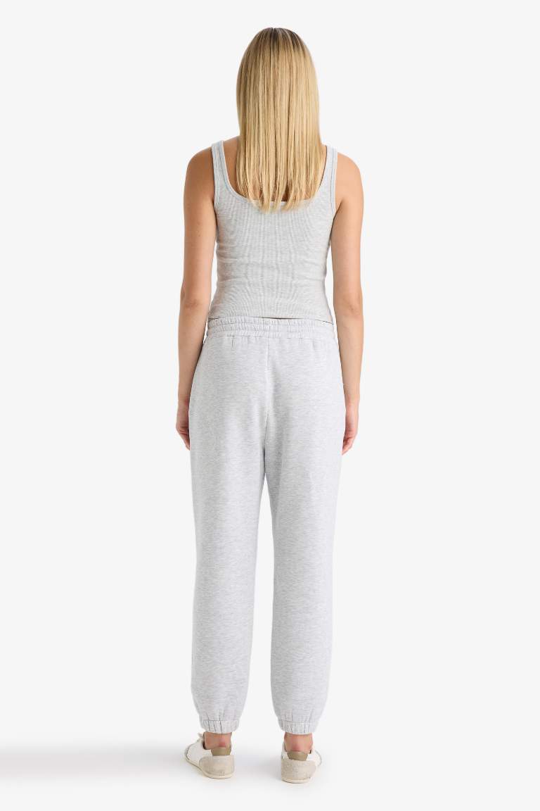 Jogger Fit Basic Thick Fabric Sweatpants