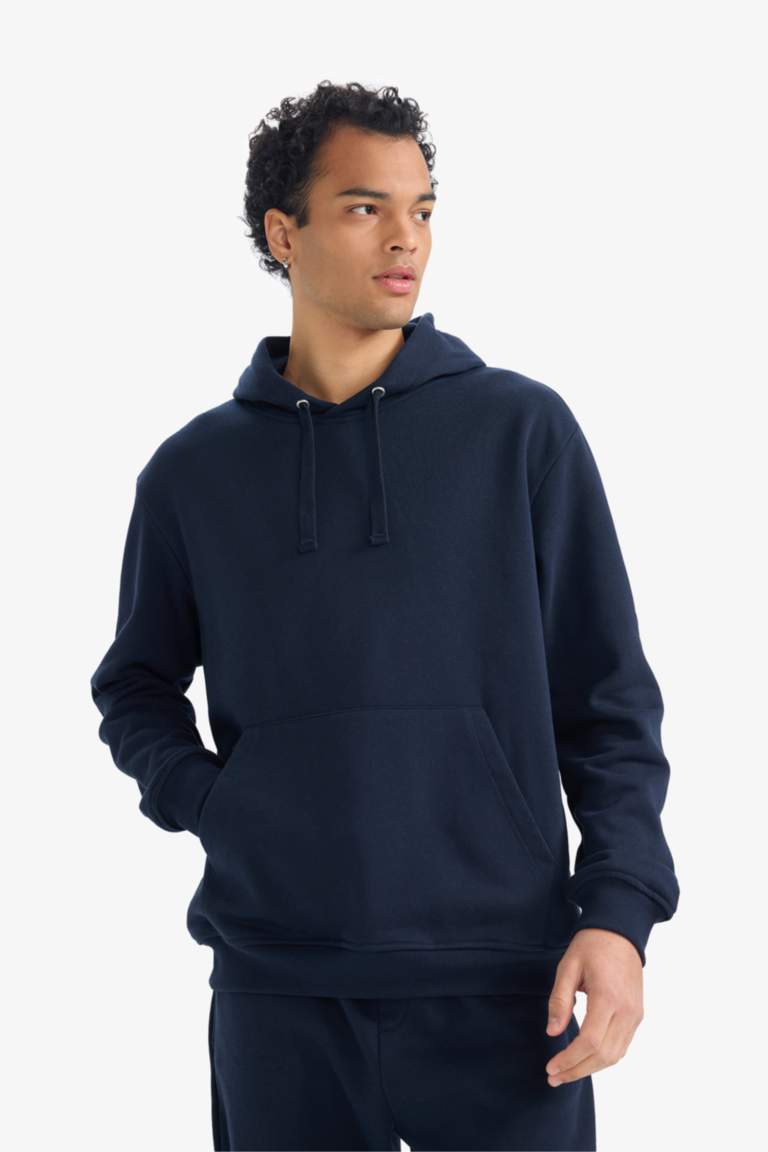 Regular Fit 2'li Eşofman Takımı Kapüşonlu Sweatshirt Eşofman Altı