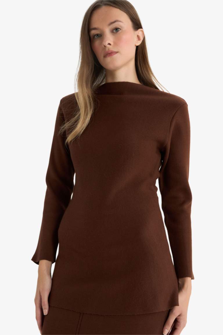 Knitwear Boat Collar Tunic