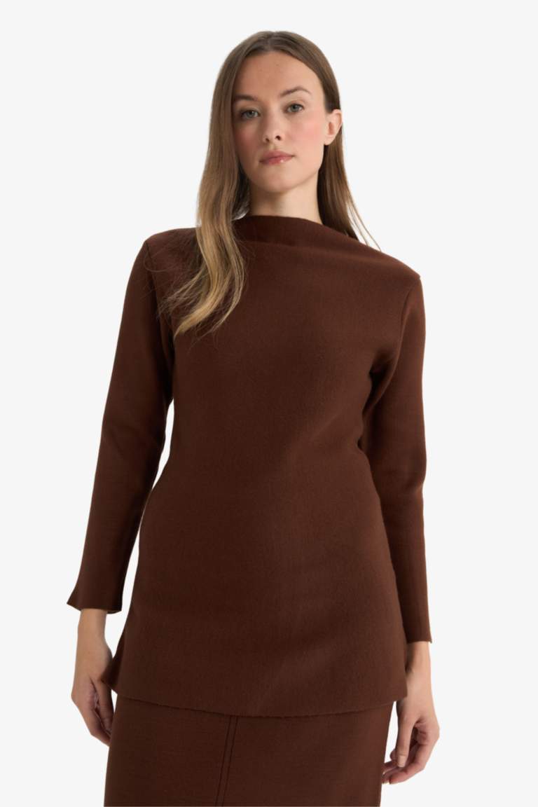 Knitwear Boat Collar Tunic