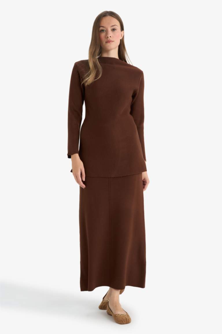 Pencil Maxi Knit Skirt