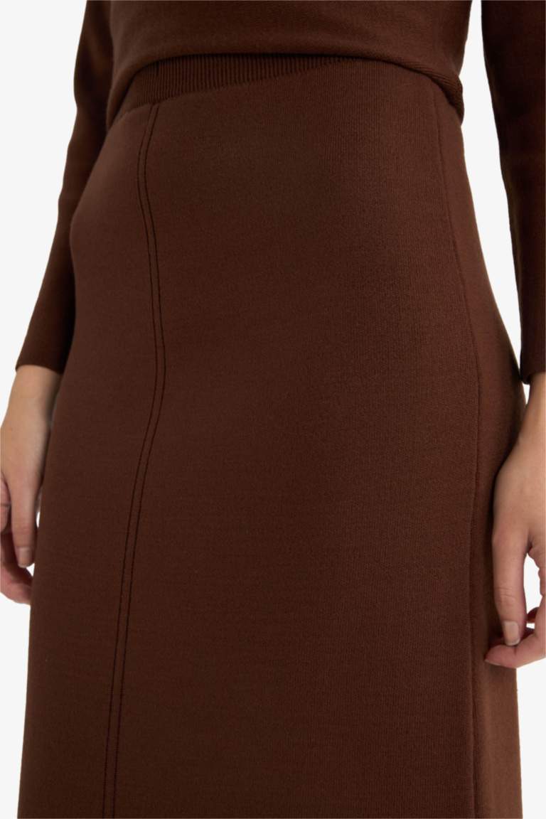 Pencil Maxi Knit Skirt