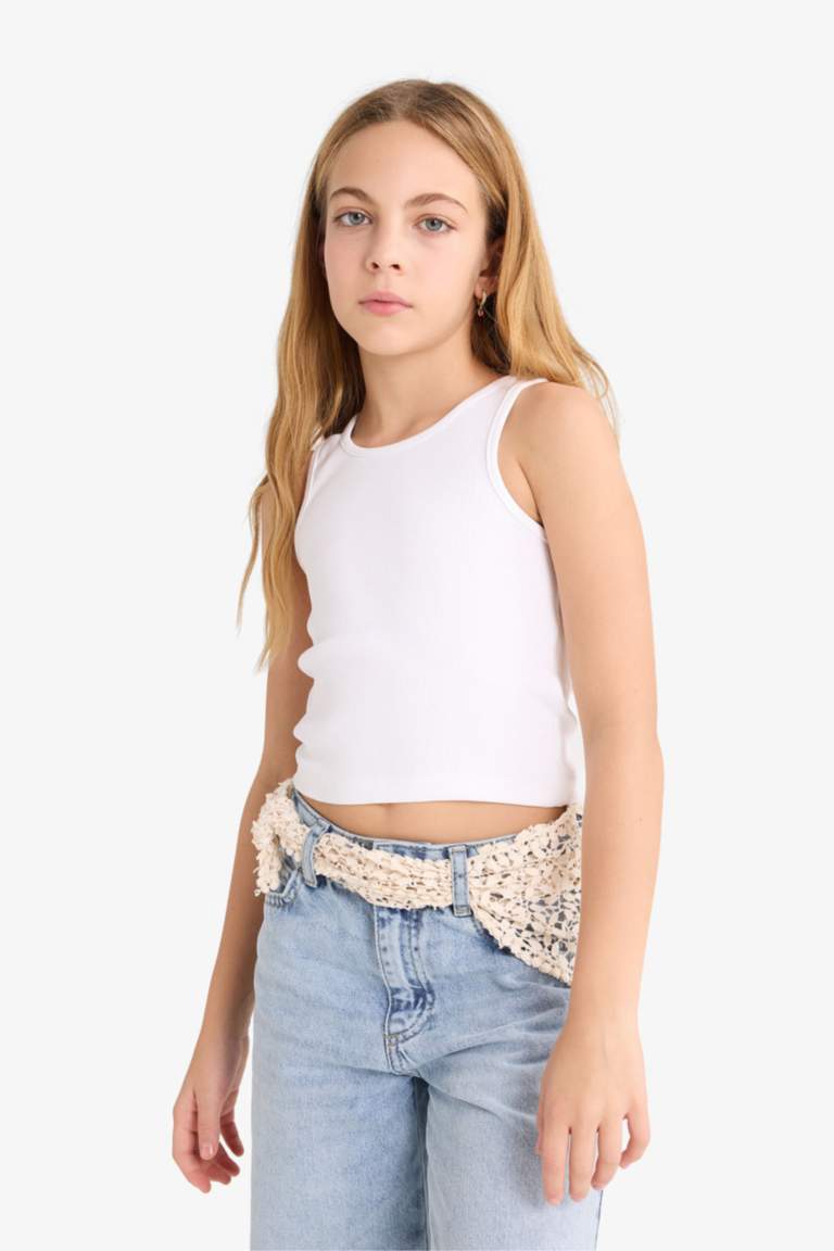 قميص بناتي ردن طويل أوكسفورد قصة عادية