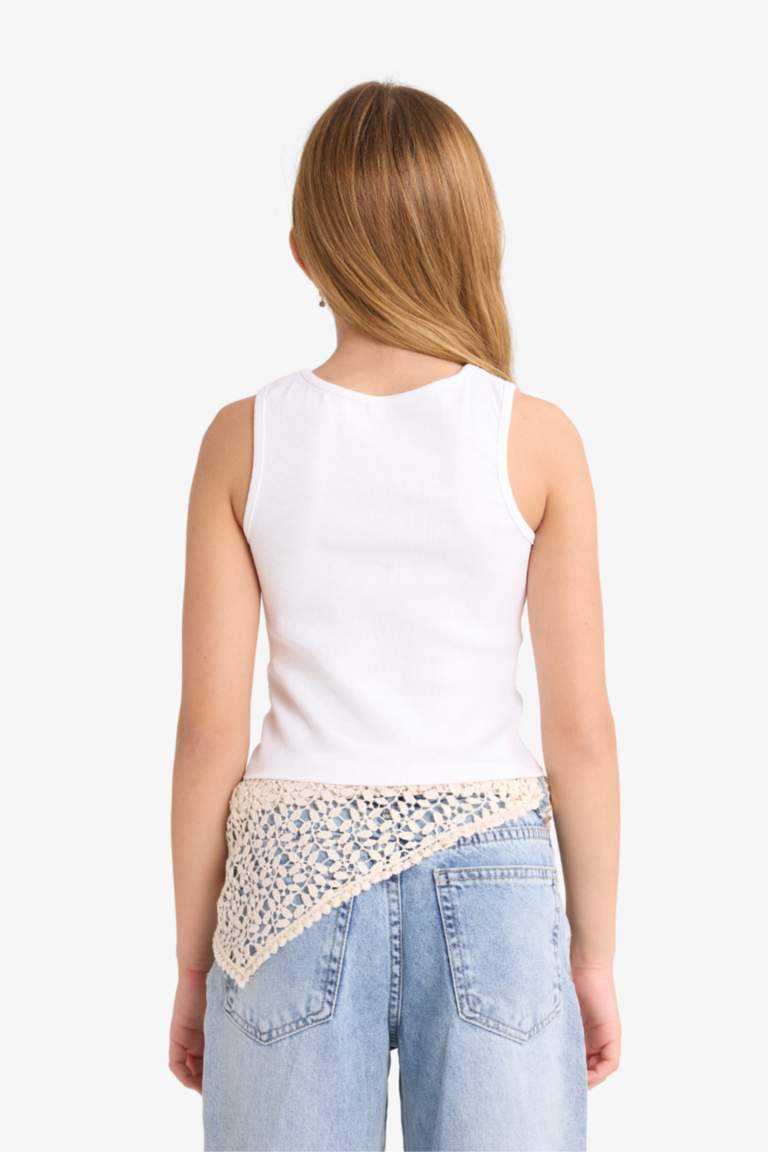 قميص بناتي ردن طويل أوكسفورد قصة عادية