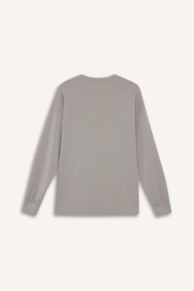 Fall in Love Modal Belted Sweatshirt