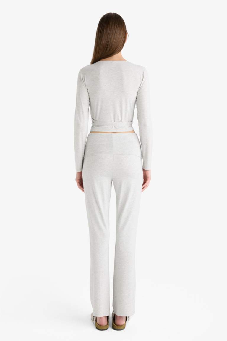 İspanyol Paça Tayt Pantolon-Fall in Love Loungewear