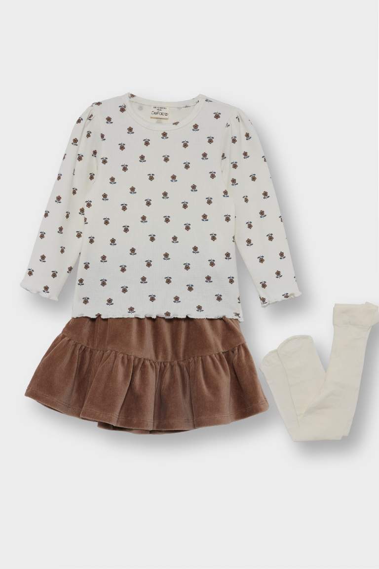 2 piece Regular Fit Crew Neck Printed Set