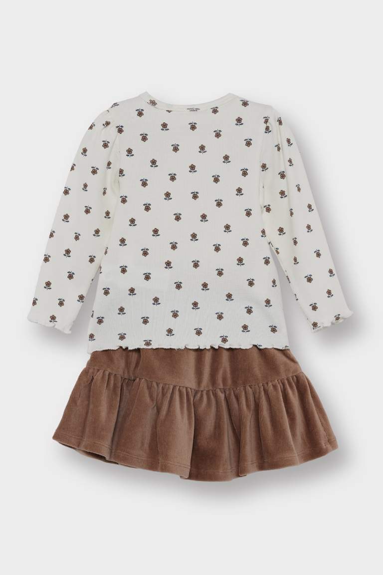 2 piece Regular Fit Crew Neck Printed Set