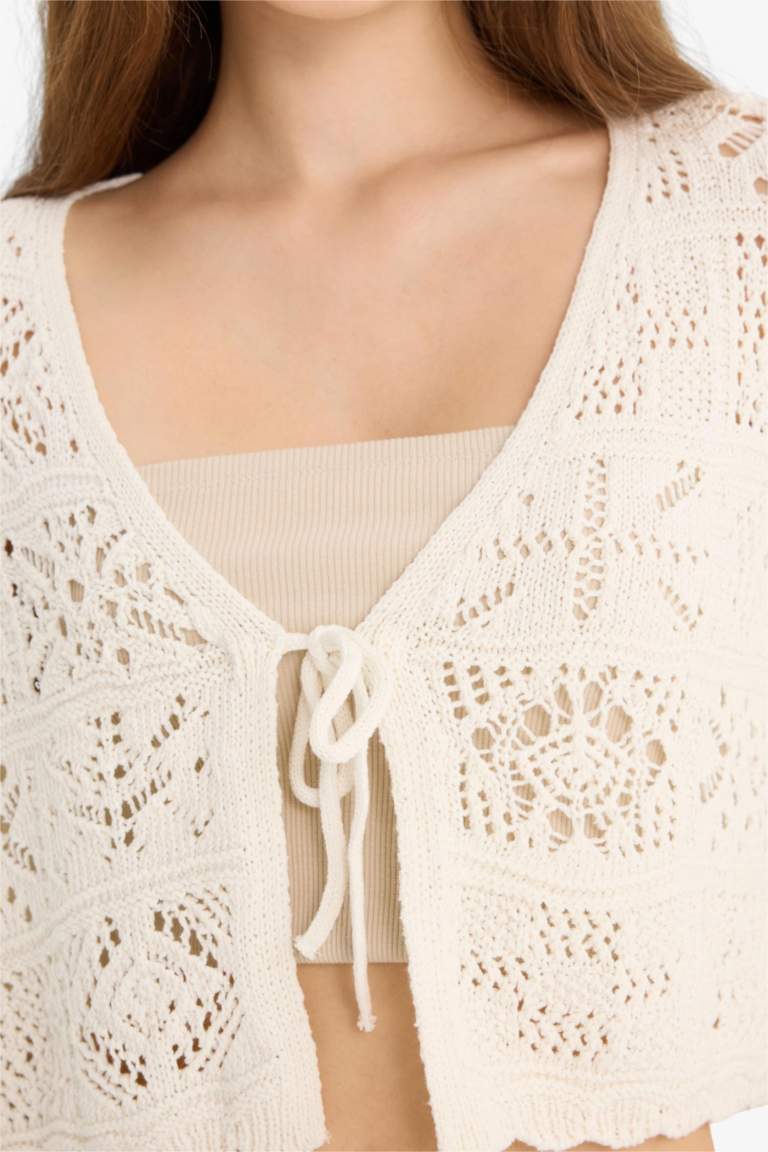 سترة قصة عادية بياقة V