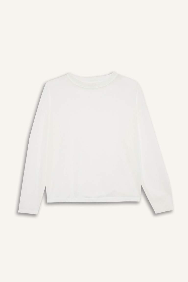 Relax Fit Crew Neck Long Sleeve T-Shirt