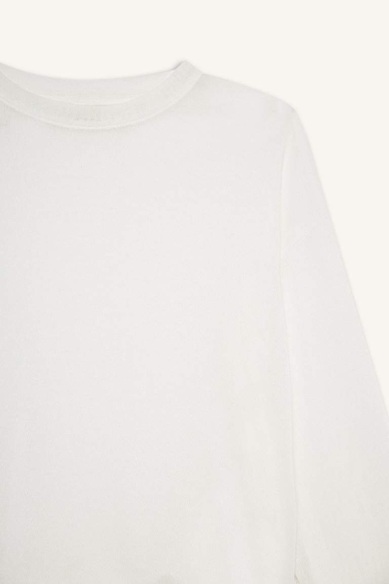 Relax Fit Crew Neck Long Sleeve T-Shirt