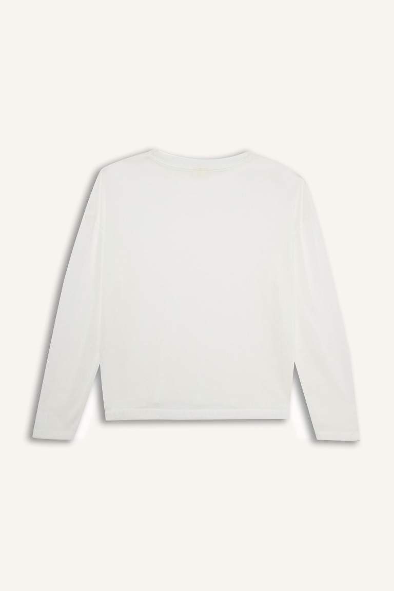 Relax Fit Crew Neck Long Sleeve T-Shirt