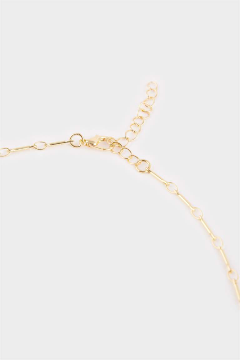 Kadın Çelik Taşlı Göz Detaylı Kolye