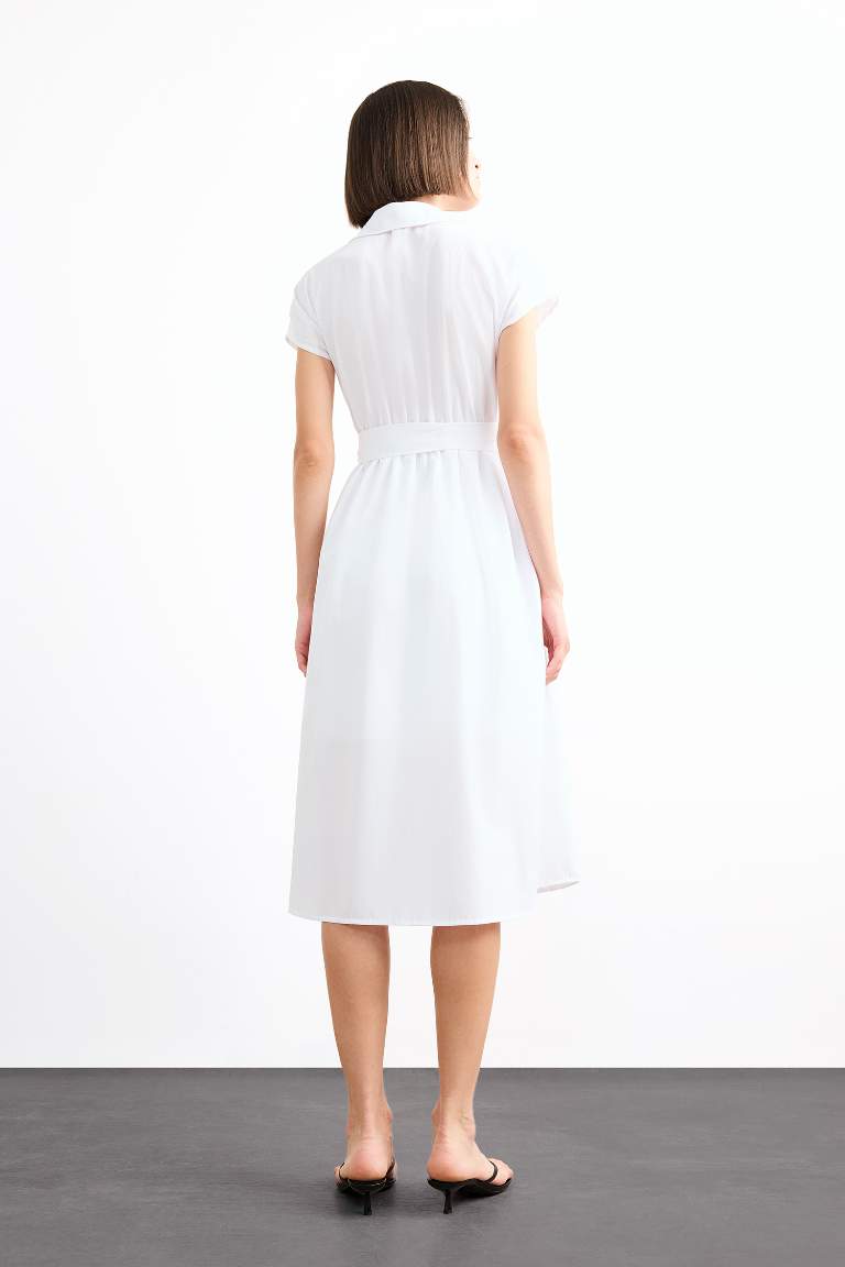 Terry Cotton Short Sleeve Long Length Dress