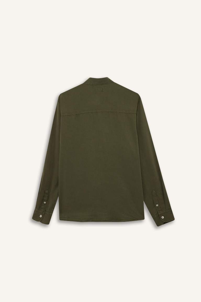 Regular Fit Twill Long Sleeve Shirt
