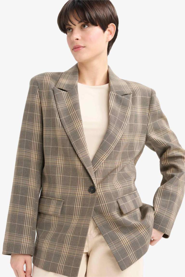Блейзер в клетку, Regular Fit