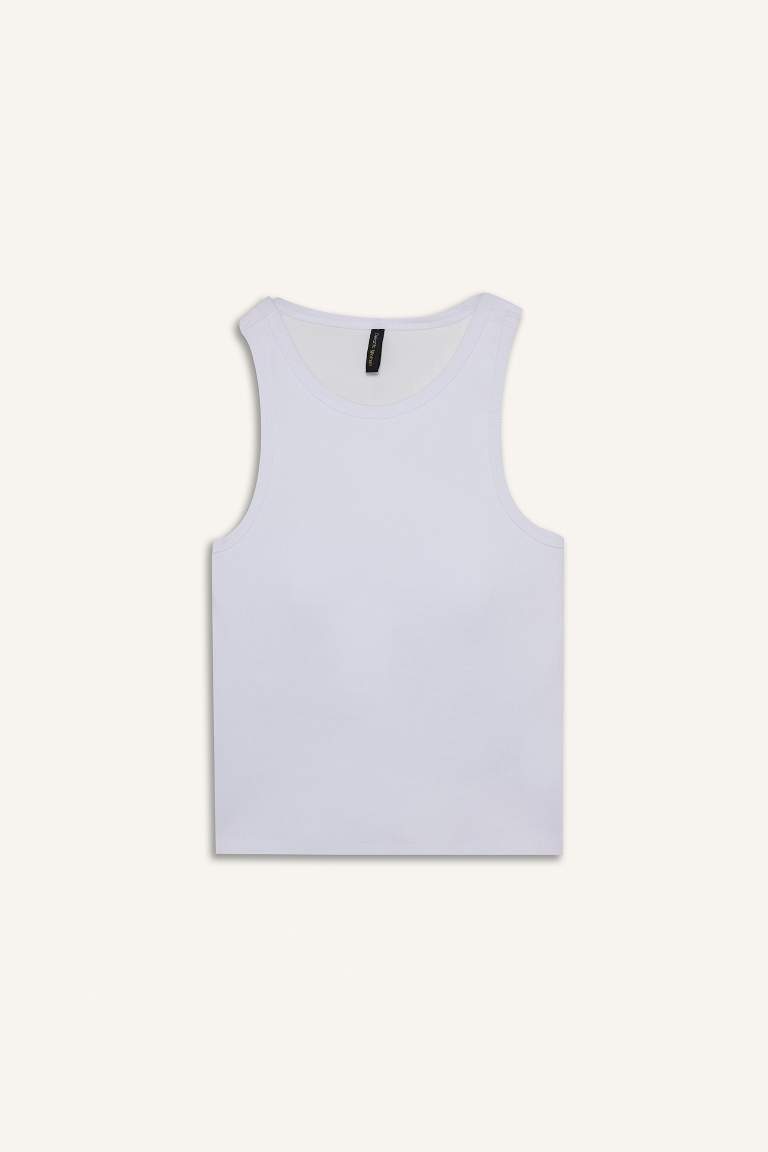 Slim Fit Basic Camisole Halter Collar Tank Top