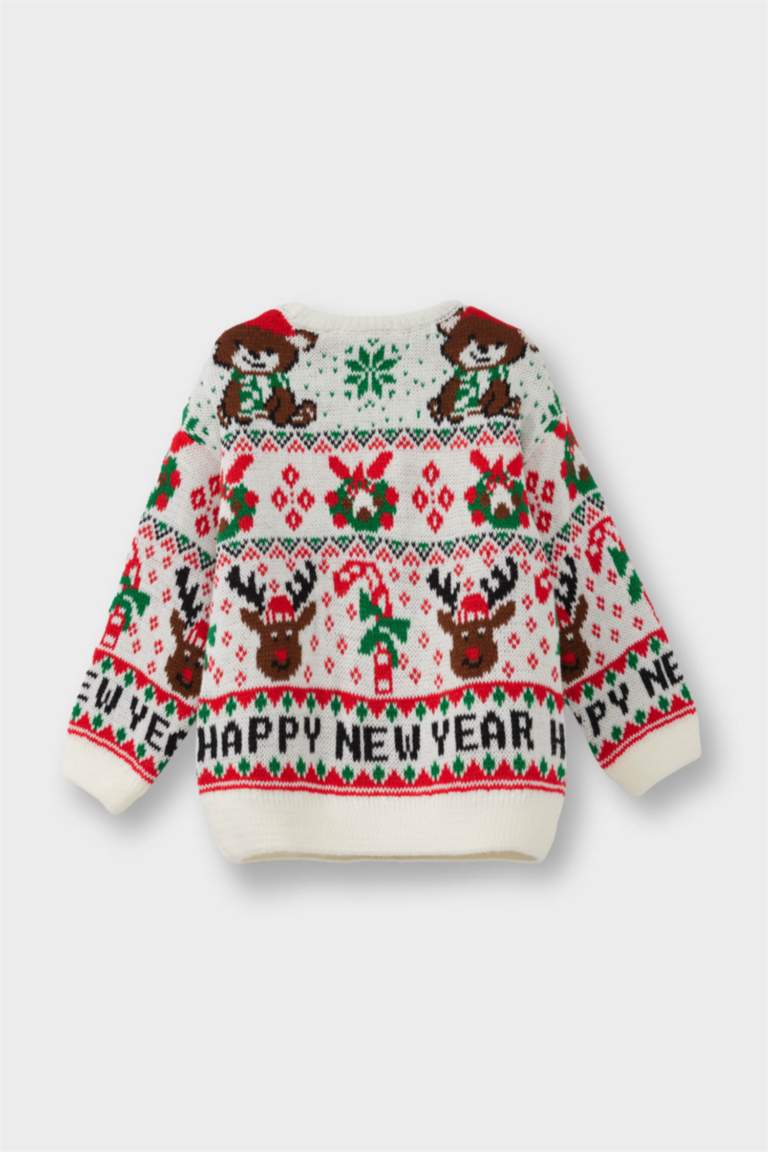 بلوز تريكو بيبي بناتي قصة عادية بياخة مستديرة