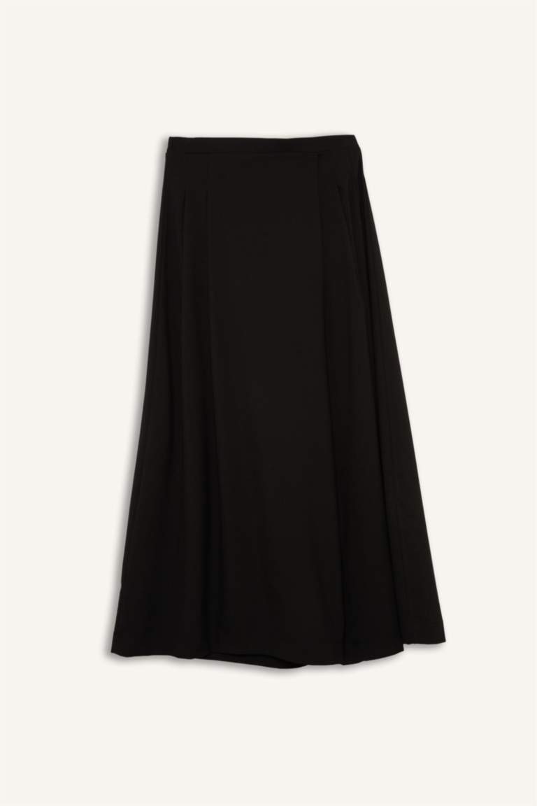 Regular Fit Wide Leg Woven Trousers