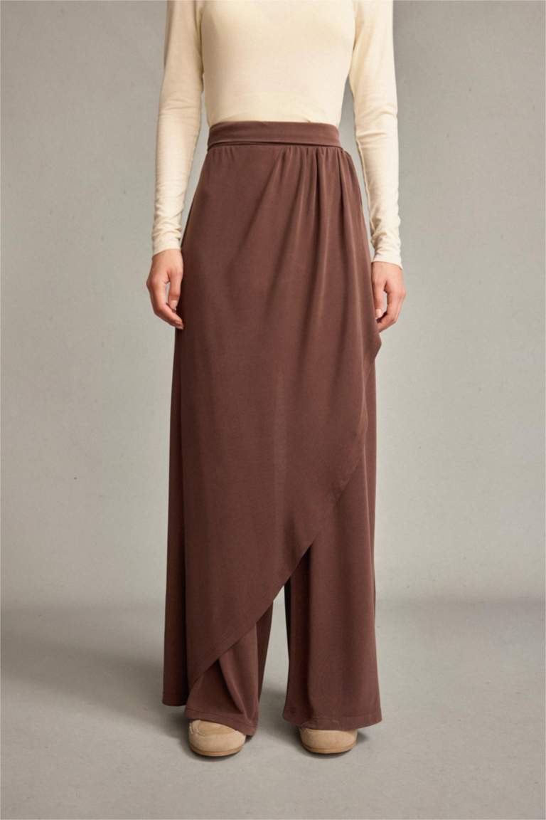 Relax Fit Normal Bel Düz Paça Modal Pantolon