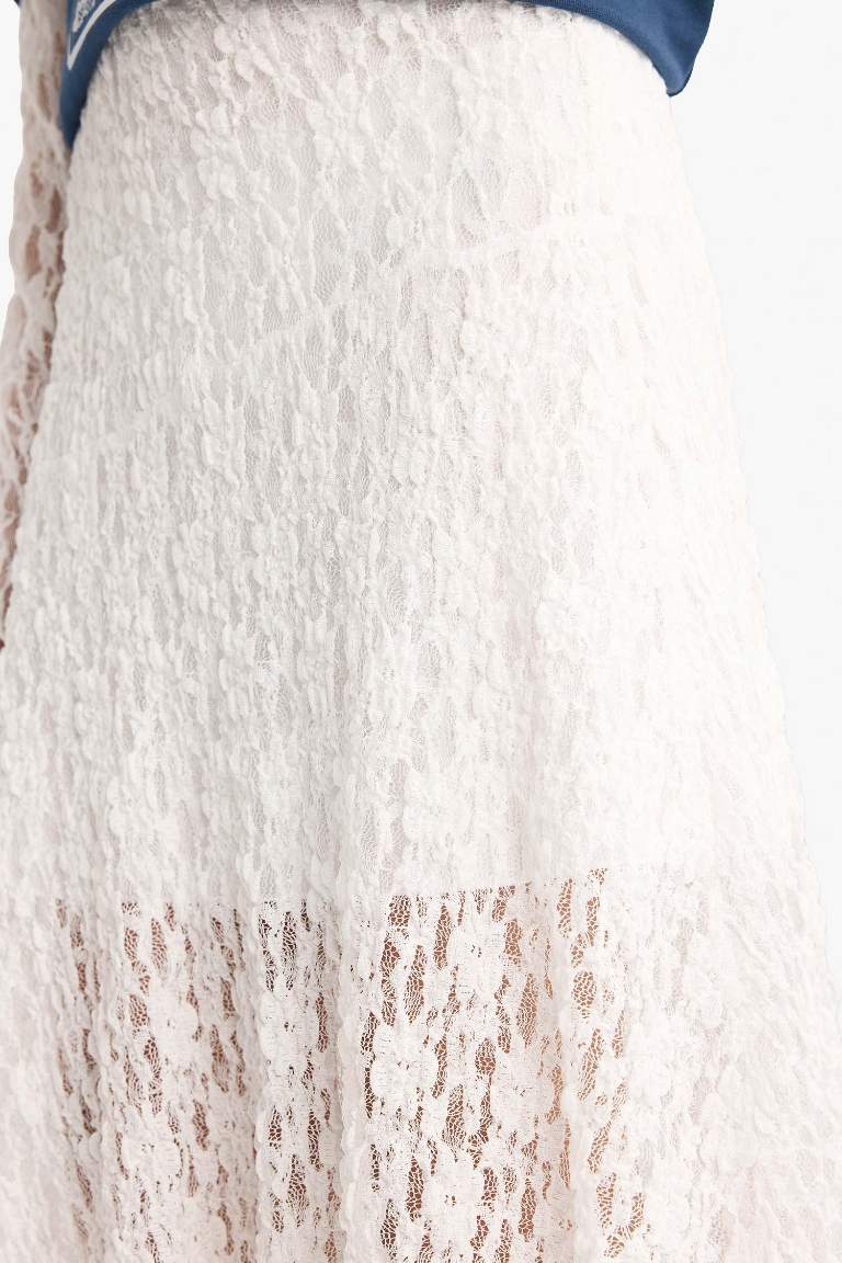 Girl Regular Fit Knitted Skirt