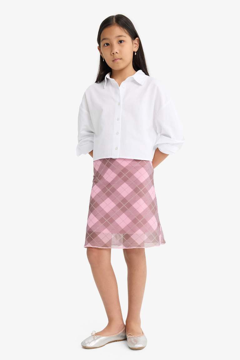 Girl Regular Fit Knitted Skirt
